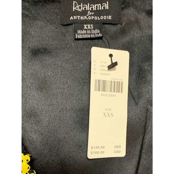 NEW Anthropologie Rdalamal Sequin Surplice Wrap Top Size XXS - Picture 5 of 6